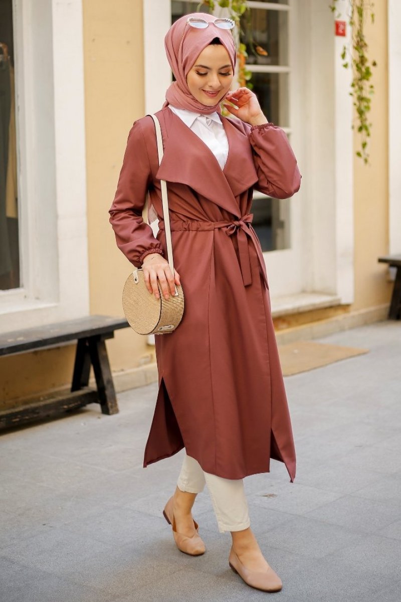Pamela Dried Rose Trench