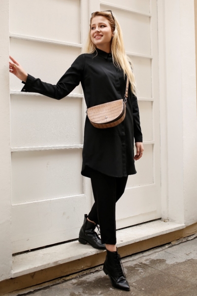 Jador Black Corduroy Shirt