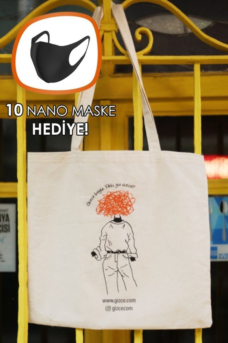 10 Pcs Gizce Cloth Bag 10 Mask Gift