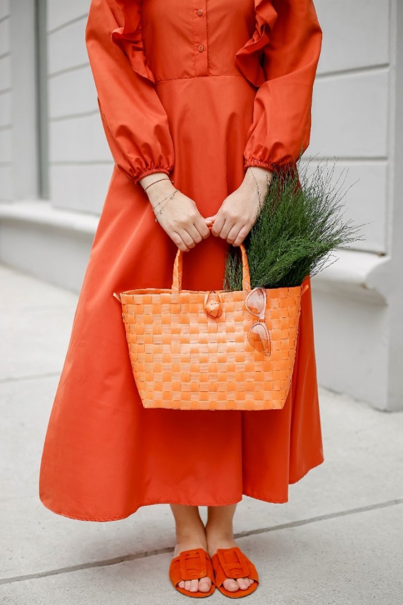 Donna Orange Dress