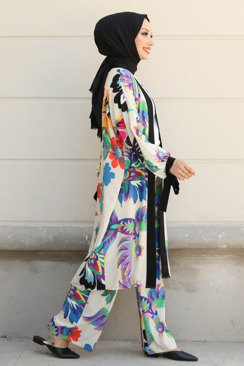 Mitra Siyah Kimono Takım 