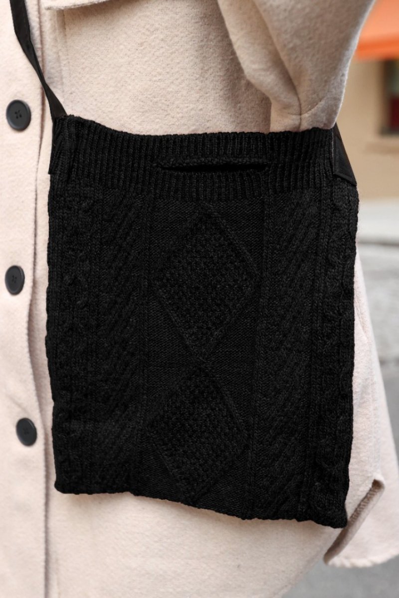 Marika Black Knitwear Bag