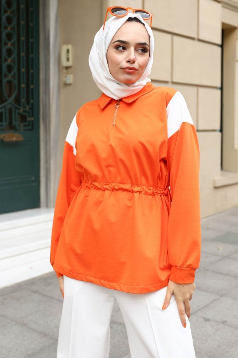 Vanessa Orange Sweatshirt