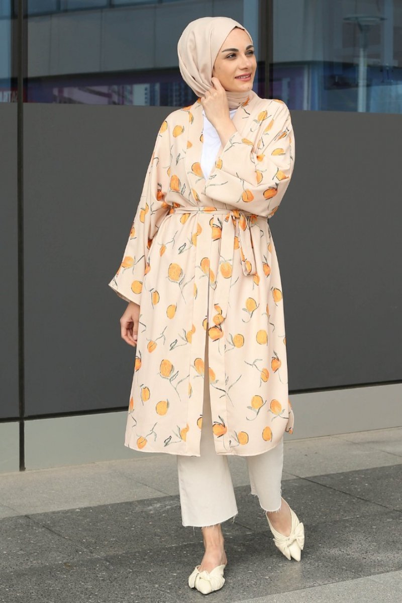 Citrus Bej Kimono
