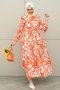 Leona Orange Dress