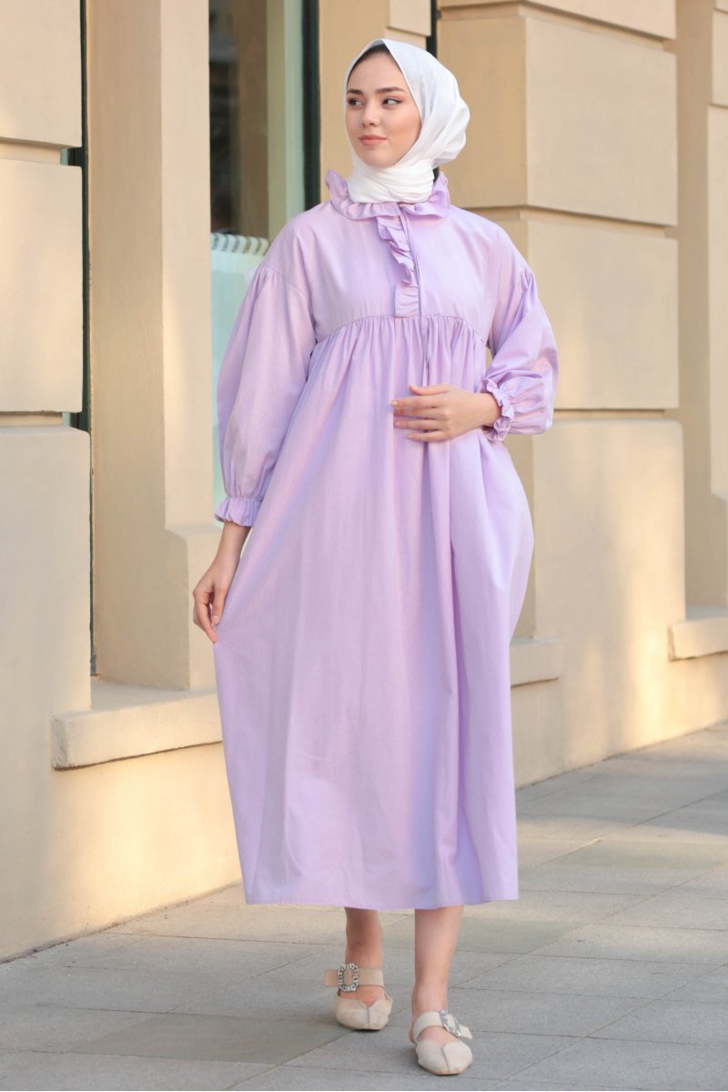 Lemar Lilac Dress - Gizce.com