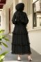 Monica Black Chiffon Dress