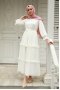 Monica White Chiffon Dress