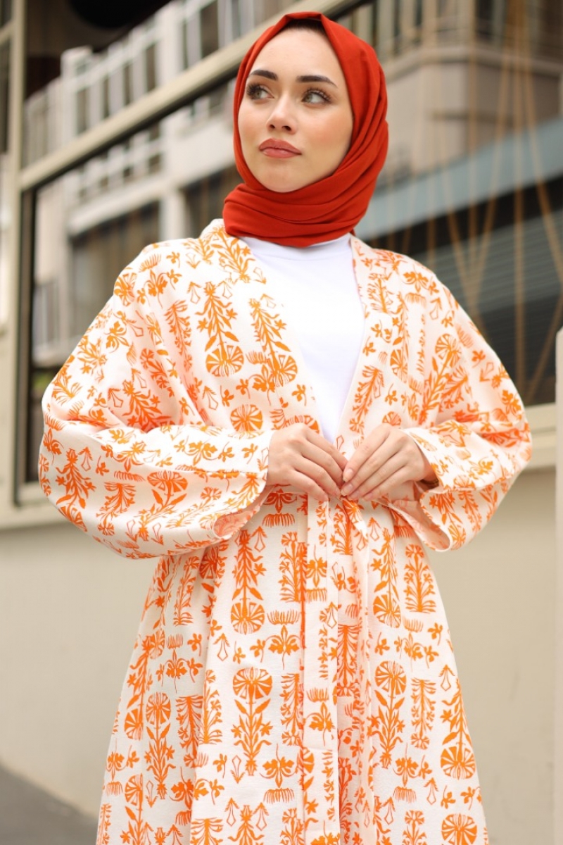 Cedric Orange Kimono