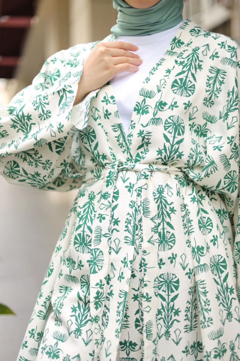 Cedric Yeşil Kimono