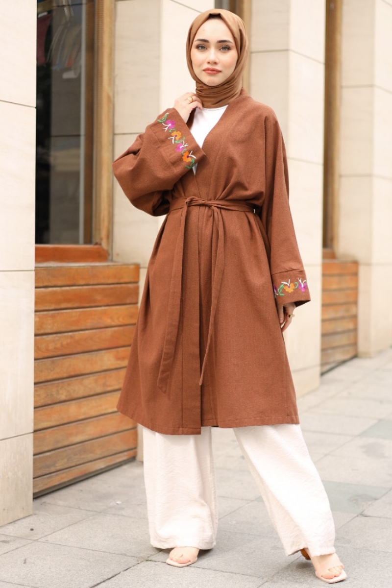 Lizon Kahverengi Kimono
