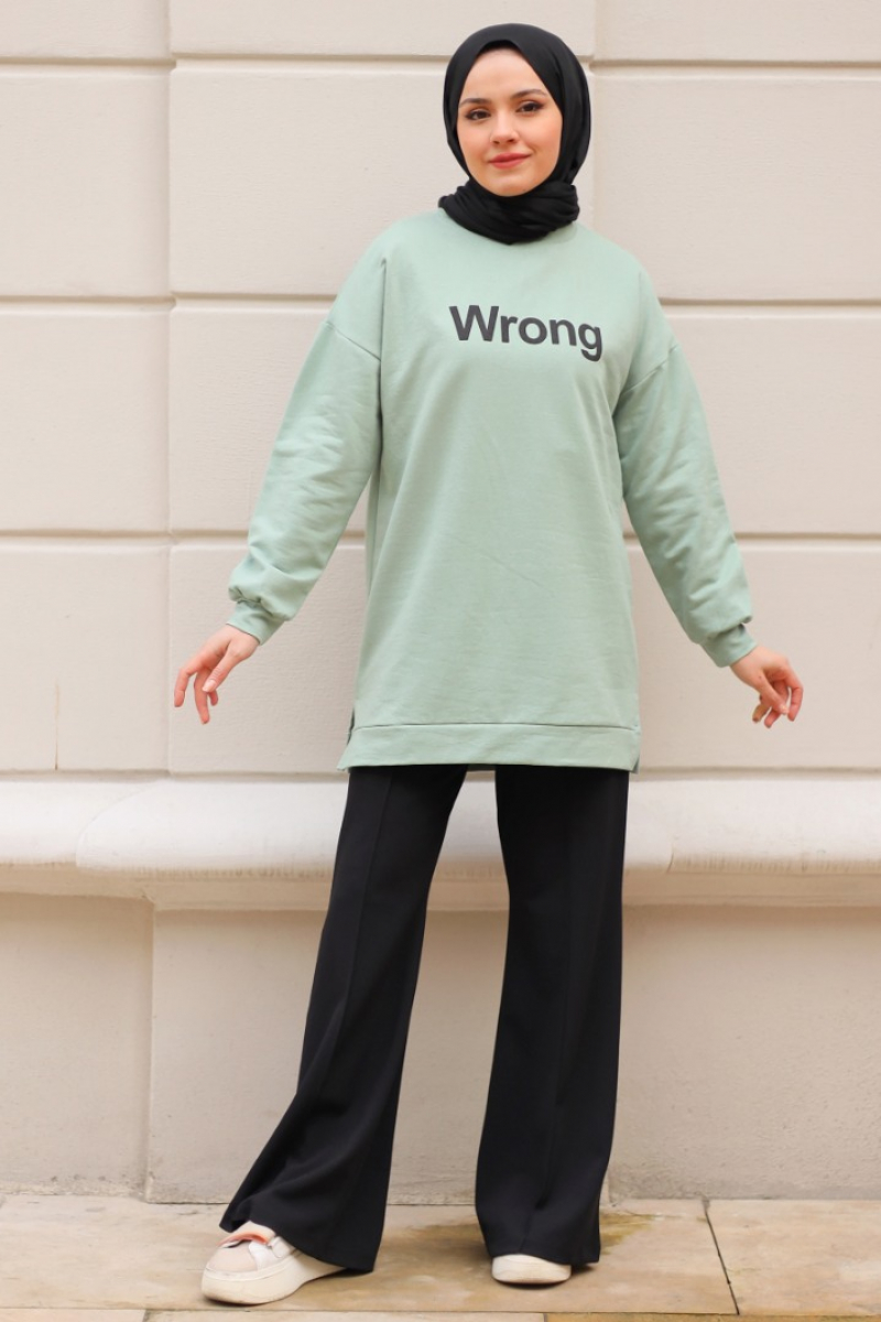Wrong Mint Green Sweatshirt