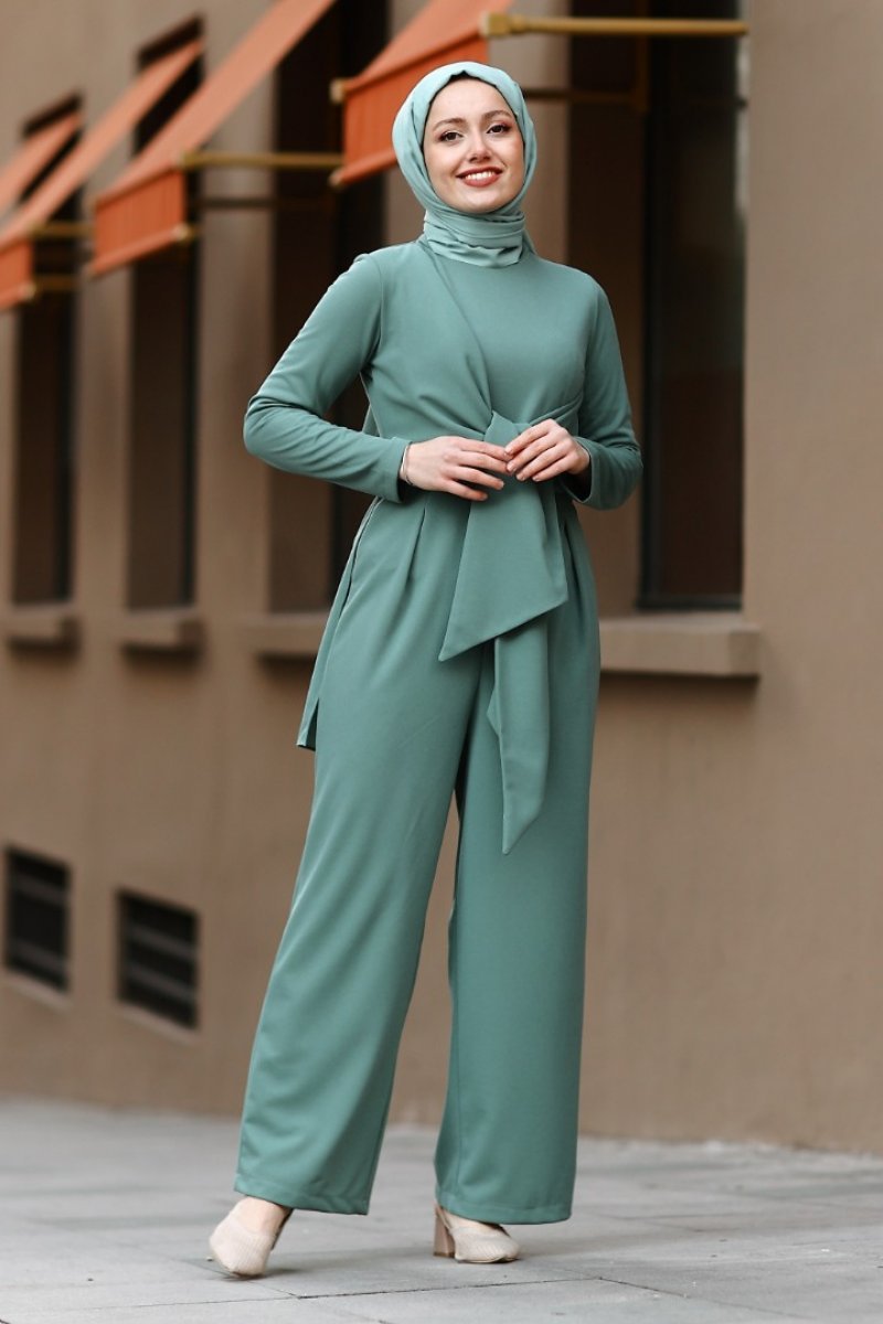 Elizya Mint Green Jumpsuit