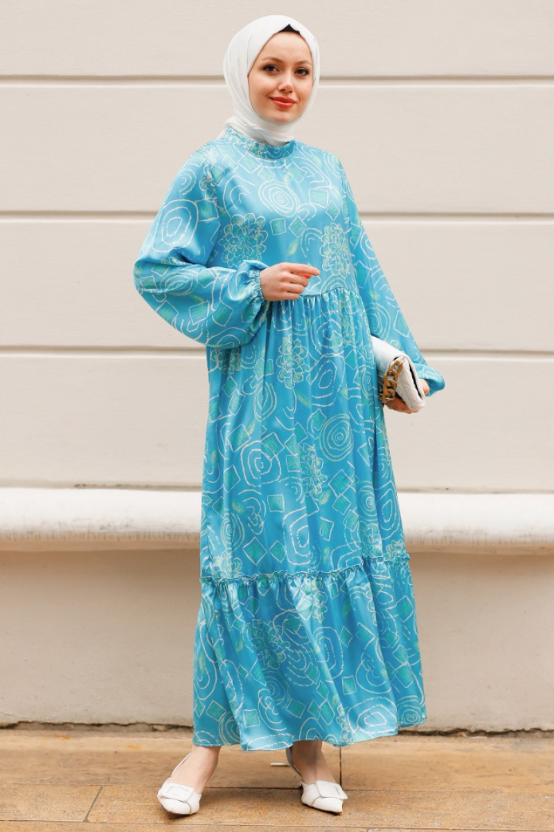 Anolya Mavi Elbise