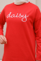 Daisy Red Sweatshirt