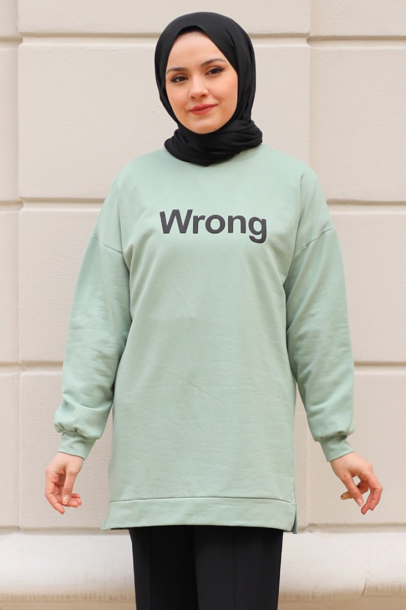 Wrong Mint Green Sweatshirt