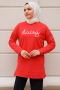 Daisy Red Sweatshirt