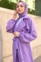 Space Lilac Trench Coat
