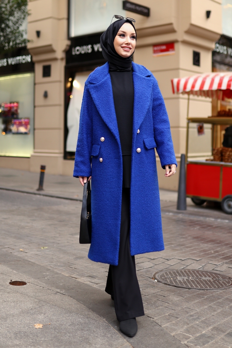 Hiera Sax Blue Coat