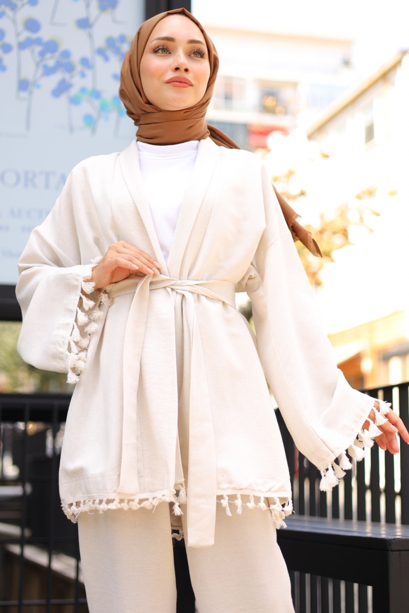 Labella Cream Kimono Suit