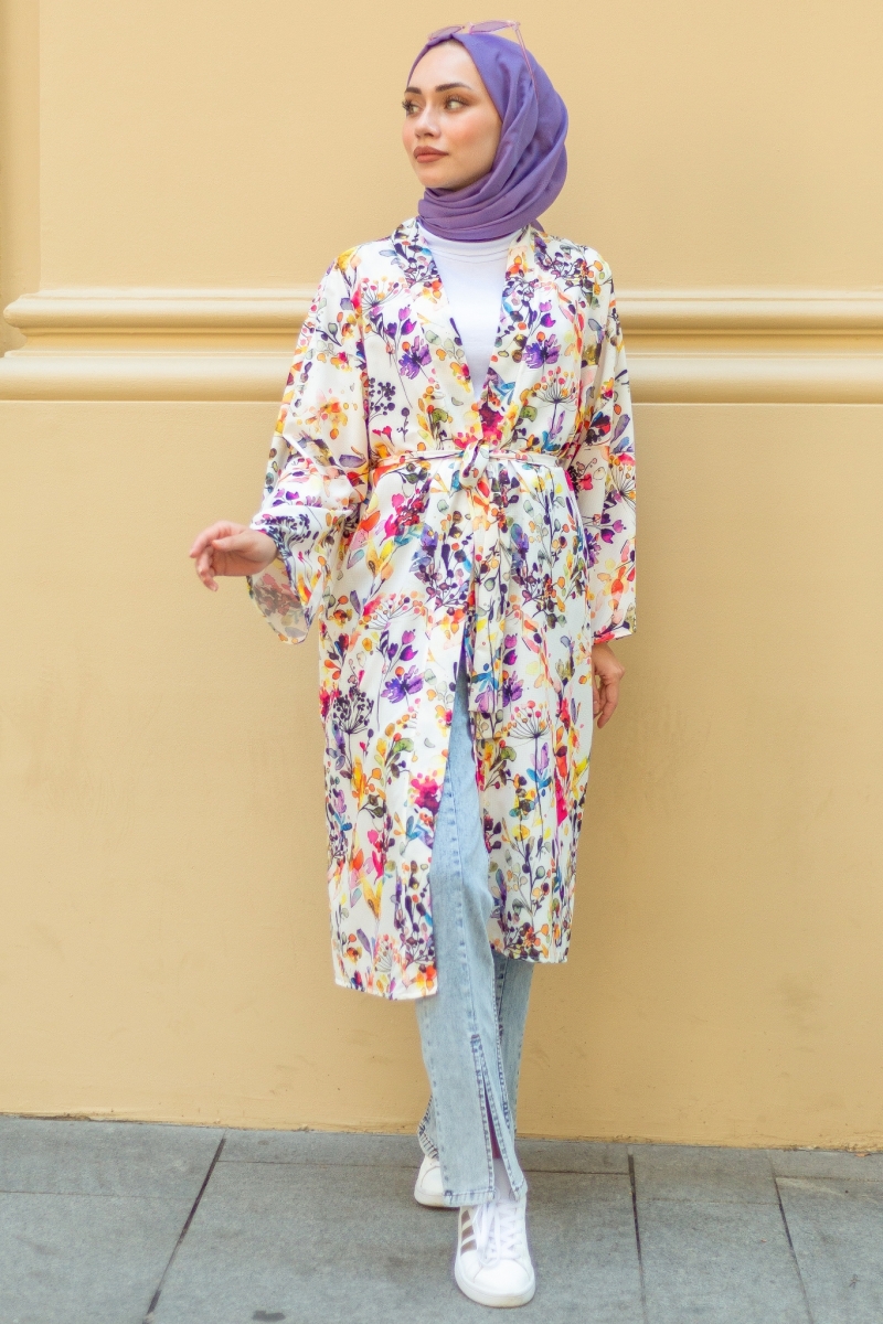 Voile Lilac Kimono