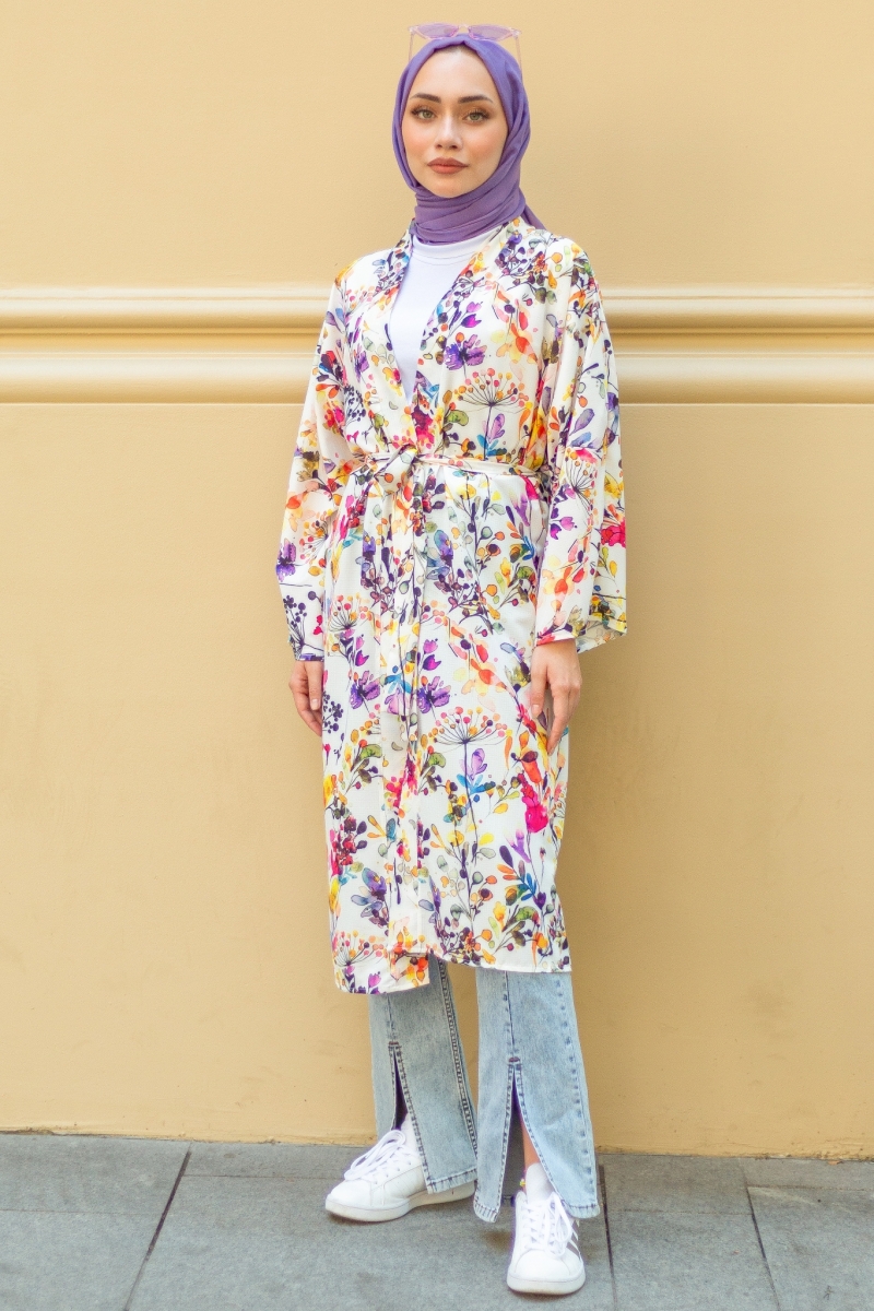 Voile Lilac Kimono