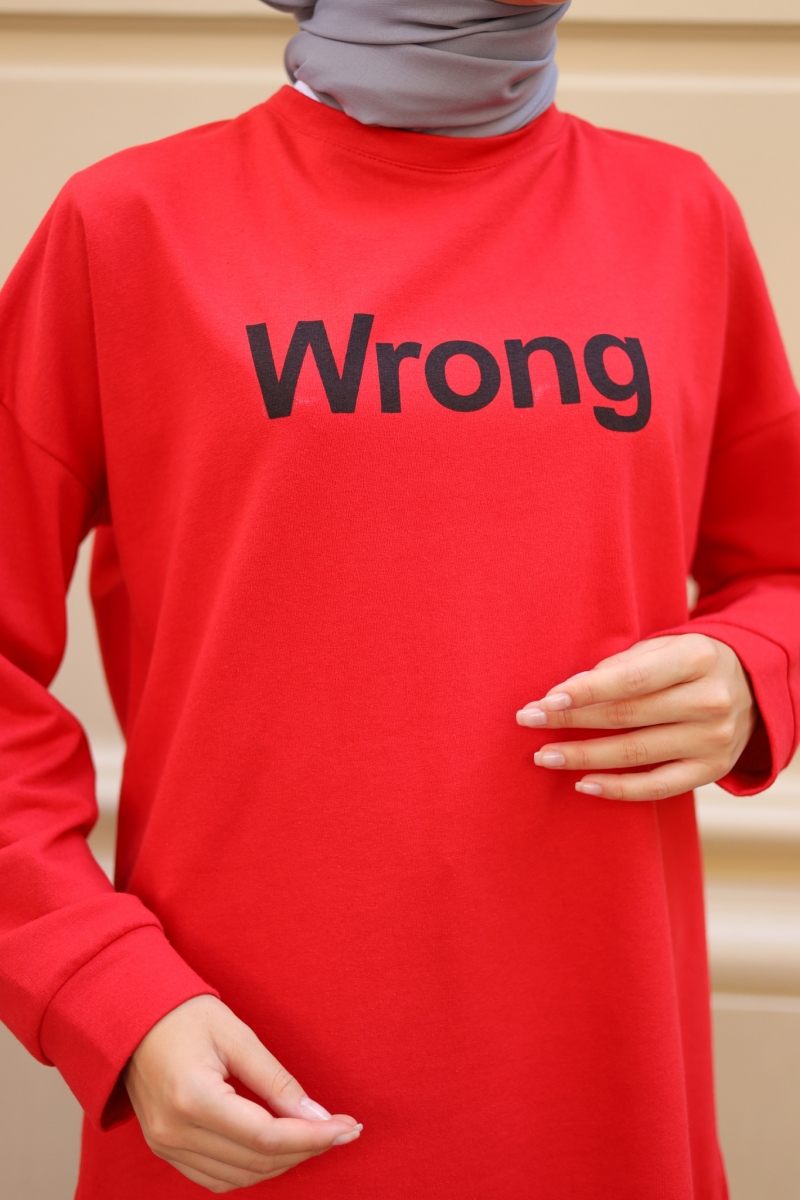 Wrong Red Sweatshirt
