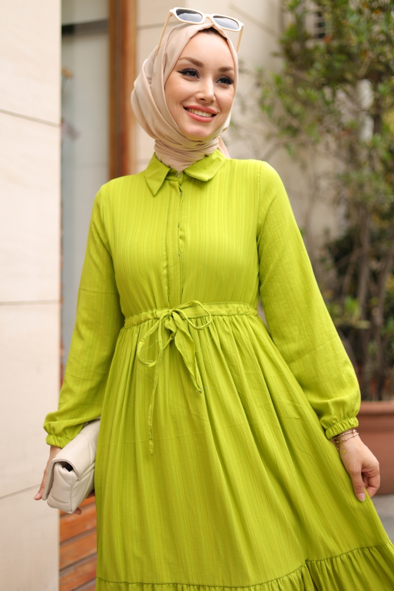 Alder Yağ Yeşili Elbise