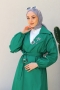 Alyona Green Trench Coat