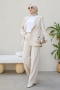 Ashra Beige Suit