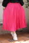 Lariva Pink Satin Skirt 