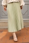 Lariva Mint Green Satin Skirt