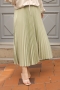 Lariva Mint Green Satin Skirt