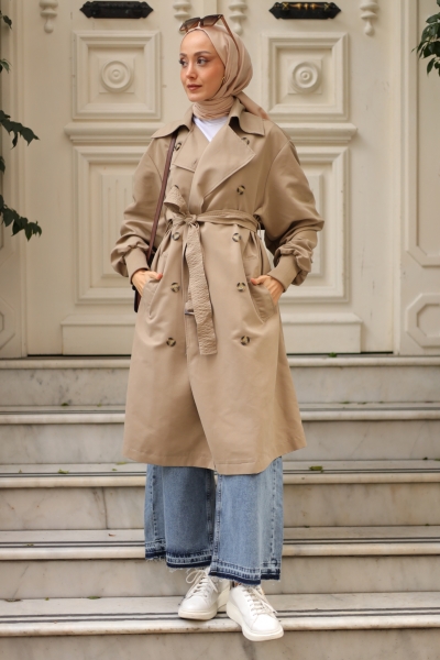 Norve Mink Trench Coat 