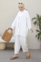 Tedra White Kimono Set   Kopya!!