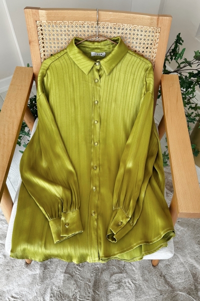 Belen Oil Green Tunic Kopya!!