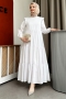 Bondia Beyaz Elbise 