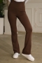 Lace Brown Trousers Leggings 