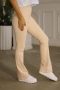 Lace Beige Trousers Leggings