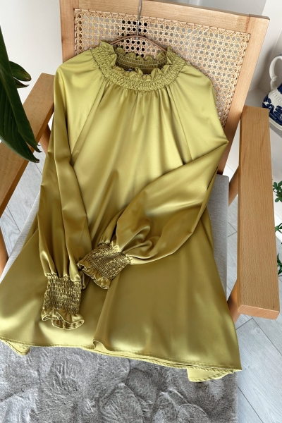 Lesa Oil Green Tunic