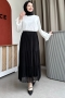 Nefel Black Skirt