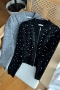 Pearl Black Knitwear Cardigan