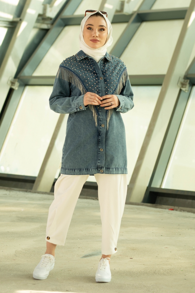 Hellow Mavi Kot Ceket