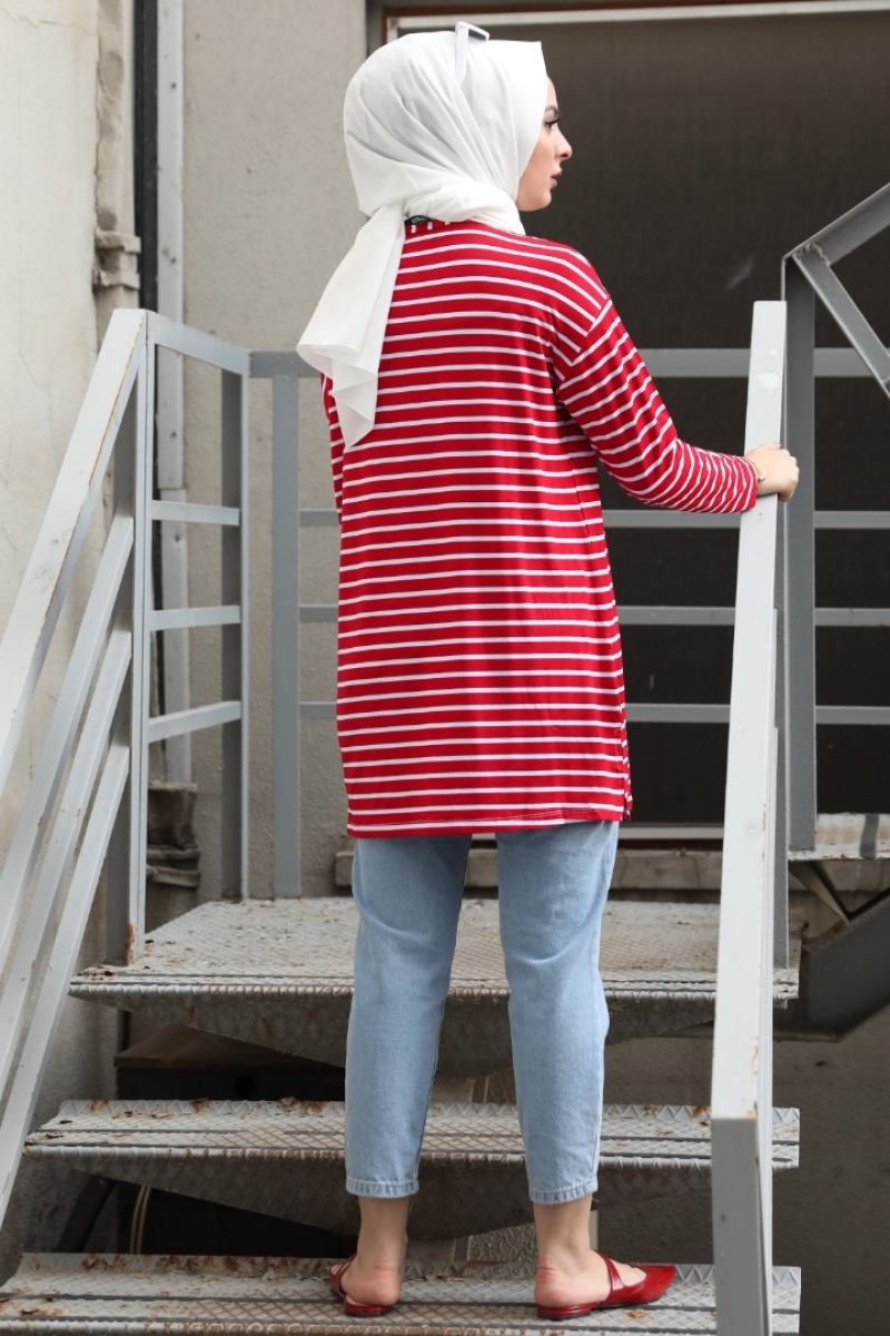 Line Kırmızı Tunik