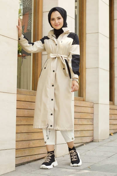 Winter Bej Trençkot