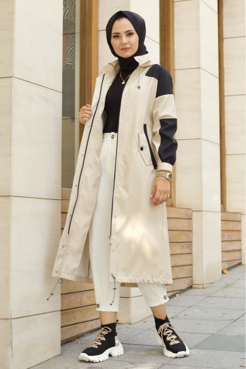 Winter Bej Trençkot