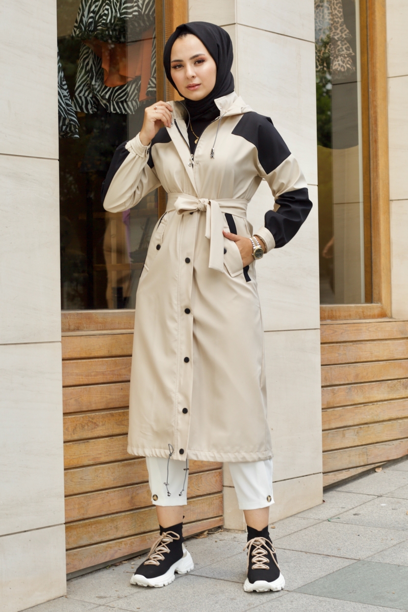 Winter Bej Trençkot