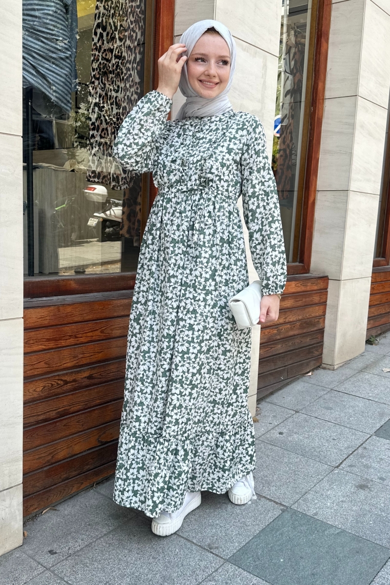 Adella Yeşil Elbise