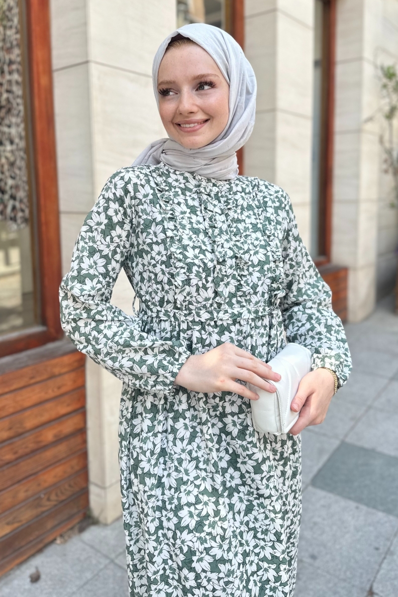 Adella Yeşil Elbise