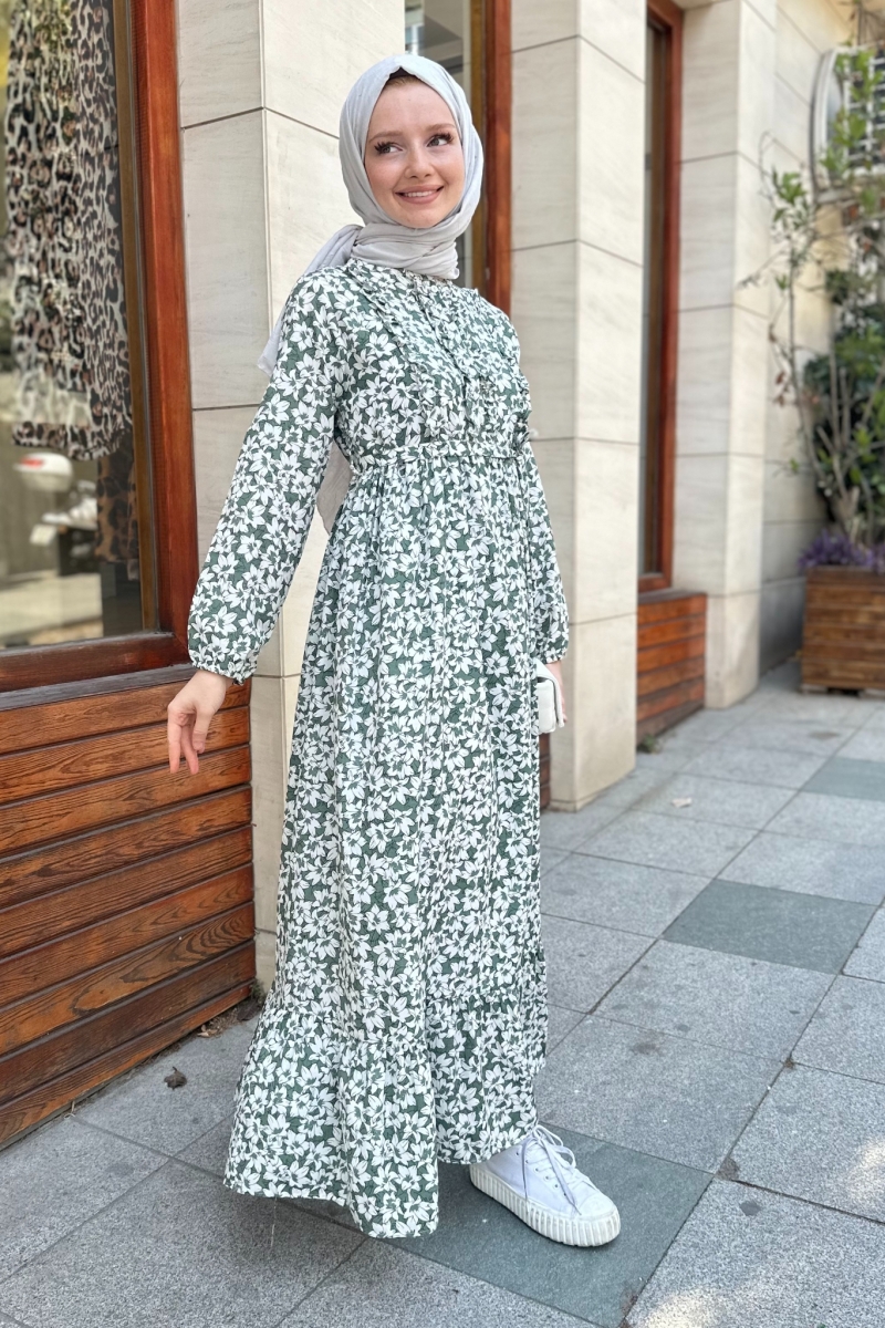 Adella Yeşil Elbise